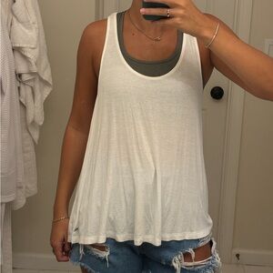 American Eagle White Tank Top